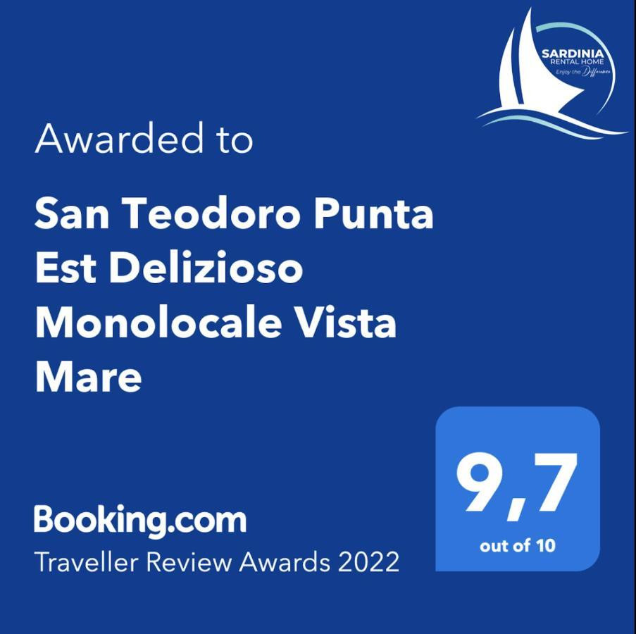 San Teodoro Punta Est Delizioso Monolocale Vista Mare Lejlighed Eksteriør billede